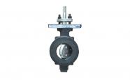 Two eccentric butterfly valve